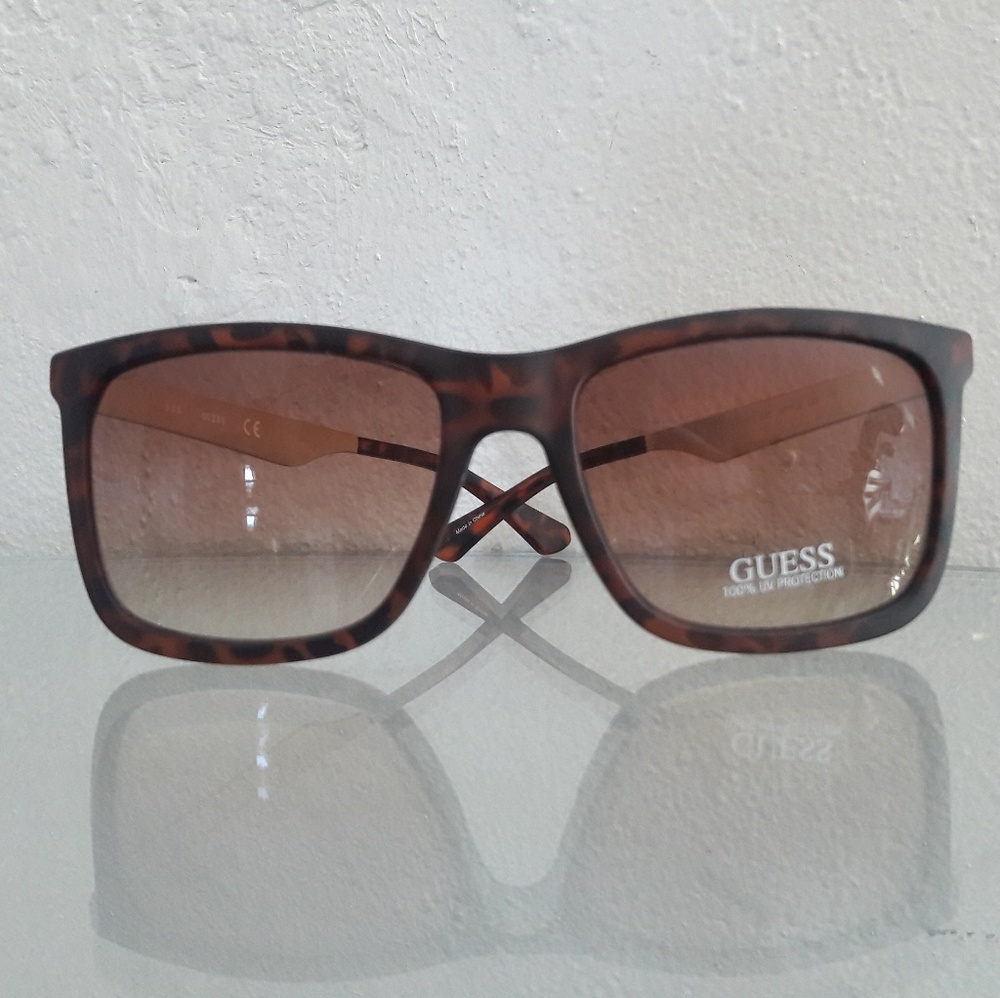 NWT GUESS TORTOISE SUNGLASSES EYEWEAR ACCESSORY - Picture 5 of 6
